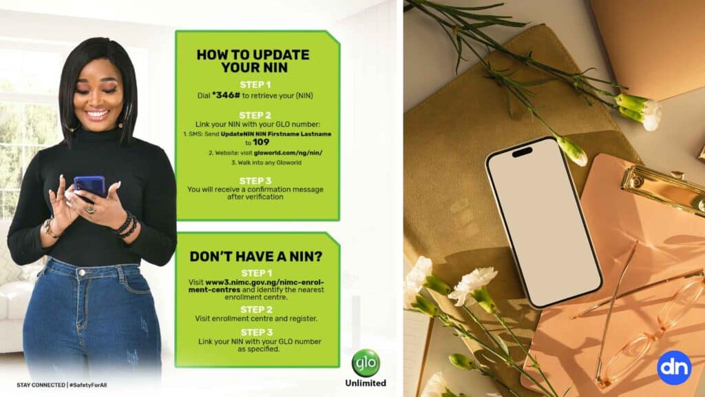 How to Link NIN to Glo, NIN Code for Glo, NIN Code to Check NIN on Glo - DecodeNaija