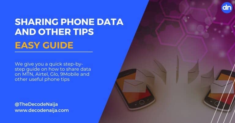 How to Share Data on MTN, Airtel, Glo, 9Mobile